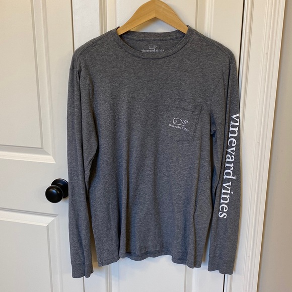 Vineyard Vines Other - Vineyard Vines gray mens small long sleeved cotton T-shirt soft whale
